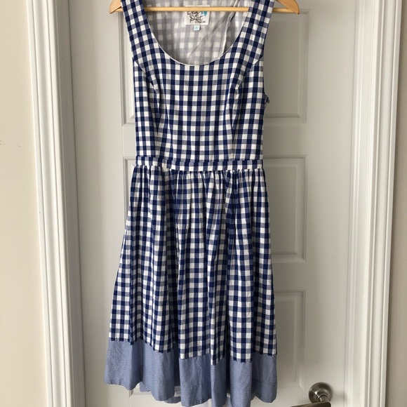 Modcloth Dresses & Skirts - Blue Gingham “Dorothy style” Sundress